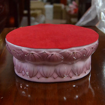 Ceramic Guanyin Lotus Base Guanyin Base Buddha Statue Block Bodhisattva for seat Buddhist supplies ornaments Buddha equipment