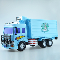 Lili Inertial Engineering vehicle large refrigerated truck refrigerated truck truck container truck can open door childrens toy car