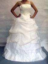 Spot wedding dress white sling sweet slim bride wedding dress