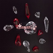 DIY handmade jewelry accessories scattered beads acrylic headwear decoration material imitation crystal wedding headgear accessories combination