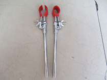 Two-claw round mouth burning bottle clamp multipurpose clamp condensation pipe clamp fixing clamp zinc alloy bottle clamp physical shooting