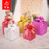 Huachi Christmas gift box Christmas tree window decoration ornaments Christmas scenes Christmas decorations