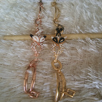 High-end Fox bracelet jewelry rose gold plated diamond with classic elements design stylish Super Cool