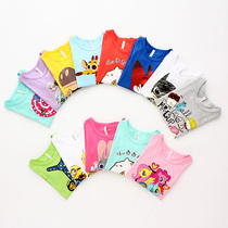 RainbowBus Boys and girls Childrens clothing White T-shirt Cotton T-shirt Cartoon Bottoming shirt Printed top Spring and Summer clothes