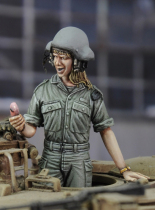 1:35 Resin Soldier Israeli Tank Female Soldier XD75A