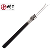 Tomorrow sterling silver dragon head pot fork silver pot fork iron pot fork pot lid fork handmade tea set tea ceremony accessories