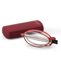 New ultra-light glass lens reading glasses folding style male old man Old Light glasses female flower mirror 150 450 500 degrees