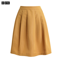 Special Clearance Summer Womens Pure Color Pleated Skirt High Waist A- line dress Casual Short Skirt Skirt Pleated Skirt