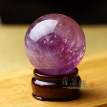 Natural crystal ball amethyst ornaments Home living room Purple east to make money town house Wangyun