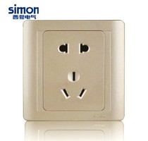 Simon switch socket panel gold Simon 55 series champagne five-hole socket N51084-56
