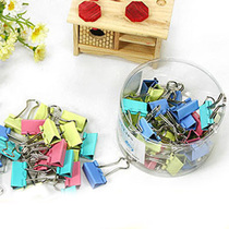 Office stationery color long tail clip 20mm folder Bill file clip dovetail clip iron ticket clip