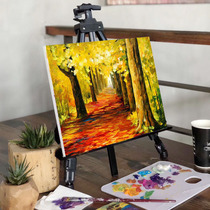 Folding easel portable art student drawing board sketch drawing telescopic easel basswood drawing board Multifunctional Art bracket art test painting advertising poster display stand Childrens desktop easel