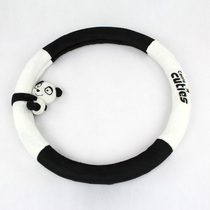 iPanda love panda doll steering wheel cover black and white steering wheel cover car interior