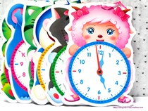 Babys small clock teaches children to know time children learn Watch Teaching Aids Toy With Hour Hand Minute Hand Minute Hand