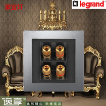 TCL Roglang Satin Silver Binary Speaker Socket Four Audio Four-Head Speaker Connector Socket