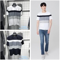 Mind Bridge Mens Fashion Han Fashion Short Sleeve-collar T-shirt Mode MSTS3101-498