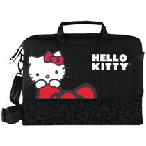 Hello Kitty Katie cat 15 4 inches butterfly knot pen electric bag black