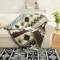 Retro Nordic minimalist Greek Persian fresh ethnic carpet sofa towel cushion tapestry cover blanket multi-purpose blanket
