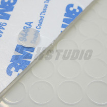 High-quality non-slip tasteless shockproof 3M silicone foot pad silicone pad electrical foot nail round 8*1mm 10