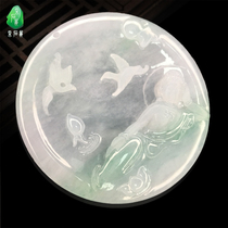 Quarrying Weng jade jade Buddha pendant mens and womens a-goods ice natural jade reclining Buddha statue pendant Buddha jewelry