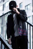 killwinner2018 camouflage stitching plaid shirt functional men and women with the same sports lovers shirt simple