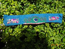 Hand-made embroidery seedlings embroidery pieces old embroidery National embroidery pine peach embroidery * flower embroidery piece 142