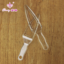 Party supplies disposable plastic transparent knife birthday cake knife cutter plastic cake shovel dim sum machete