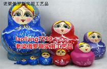 Z1 Special Clear Russian Doll 10 floors of large belly discolored doll Phnom Penh Blue Flying Flower pure hand