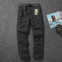 Foreign trade tail single mens pants cut pants outdoor assault pants mens winter plus velvet cotton pants original single mens overalls