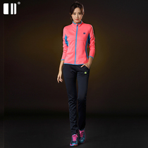 Single and double number autumn and winter new long-sleeved badminton suit mens and womens suits table tennis tennis sports jacket team uniform customization