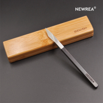 NEWREA cutting-edge tea knife Puer Tea Road accessories Ebony stainless steel Gift Collection