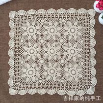 Handmade crochet crochet sofa towel cotton woven hollow Nordic fabric tablecloth multi-purpose cover towel multi-size