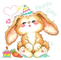 Cross stitch electronic drawings 5821 cartoon dog 2 Animal 65W * 64H16 color PAT source file
