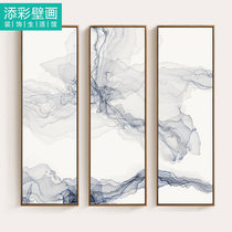 Mural Wall Cloth Paper Modern New Chinese Ink abstract Smoke lines Xuanguan pattern Background wall wallpaper Dingding