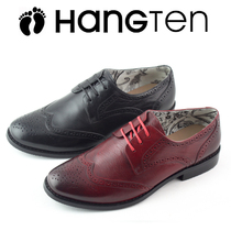 American Jubilation Special Cabinet Autumn Style Head Layer Cow Leather Lacing Pointed Fashion Infinitum Womens Single Shoes H0538103