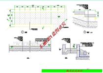 A residential ramp step retaining wall construction details cad drawings garden dwg drawings