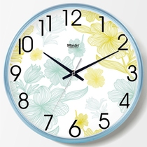 Madding fashion wall clock Living room office simple mute clock wall watch creative quartz clock perpetual calendar D717