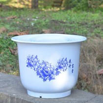 King size Plastic flower Pot Chinese style round White high quality PP resin environmental protection AA potted ground desktop