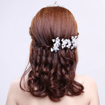 Clearance] Bride wedding headdress floral headdress photo studio jewelry plate hair French atmosphere fairy beauty performance female 3001