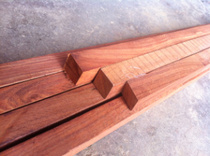 Red Sandalwood Stock Red Iron Wood Bean Africa Red Sandalwood Wood-red Wood Wood Beads Material Strips of Bird Cage Material Shake Material