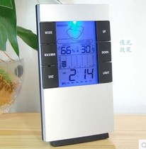 Display indoor thermometer recording hygrometer room humidity living room instrument household room temperature humidity meter night light