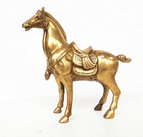 Pure copper horse ornaments town house business to successfully gather wealth to help business home living room office desktop furnishings
