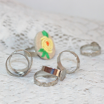 Adjustable ring holder chassis gem ring base hand embroidered wool felt diy jewelry material accessories