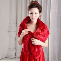 Clearance Special] Red wedding toast shawl wedding bride Autumn Winter dress wedding female coat