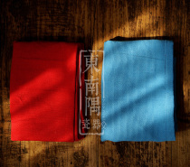 Solid color cotton big square towel Western restaurant placemats tea towel Red Blue