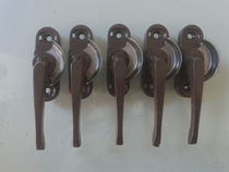  Two-way crescent lock Aluminum alloy stainless steel door and window lock Push-pull glass sliding door and window safety hook lock