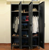 French industrial LOFT wardrobe wrought iron Cabinet big wardrobe wardrobe shoe cabinet cabinet display case bookcase rack