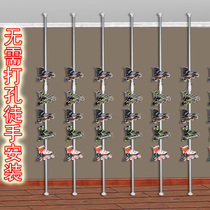 Sneaker store shelves Shopping mall display racks for selling shoes racks for skates roller skates brackets Stainless steel shelves Metal