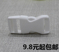 White nylon luggage accessories by buckle webbing insert buckle plastic nylon backpack fastener bag with buckle