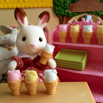 Simulation food play 1:12 house scene Doll house food play mini accessories Cone ice cream